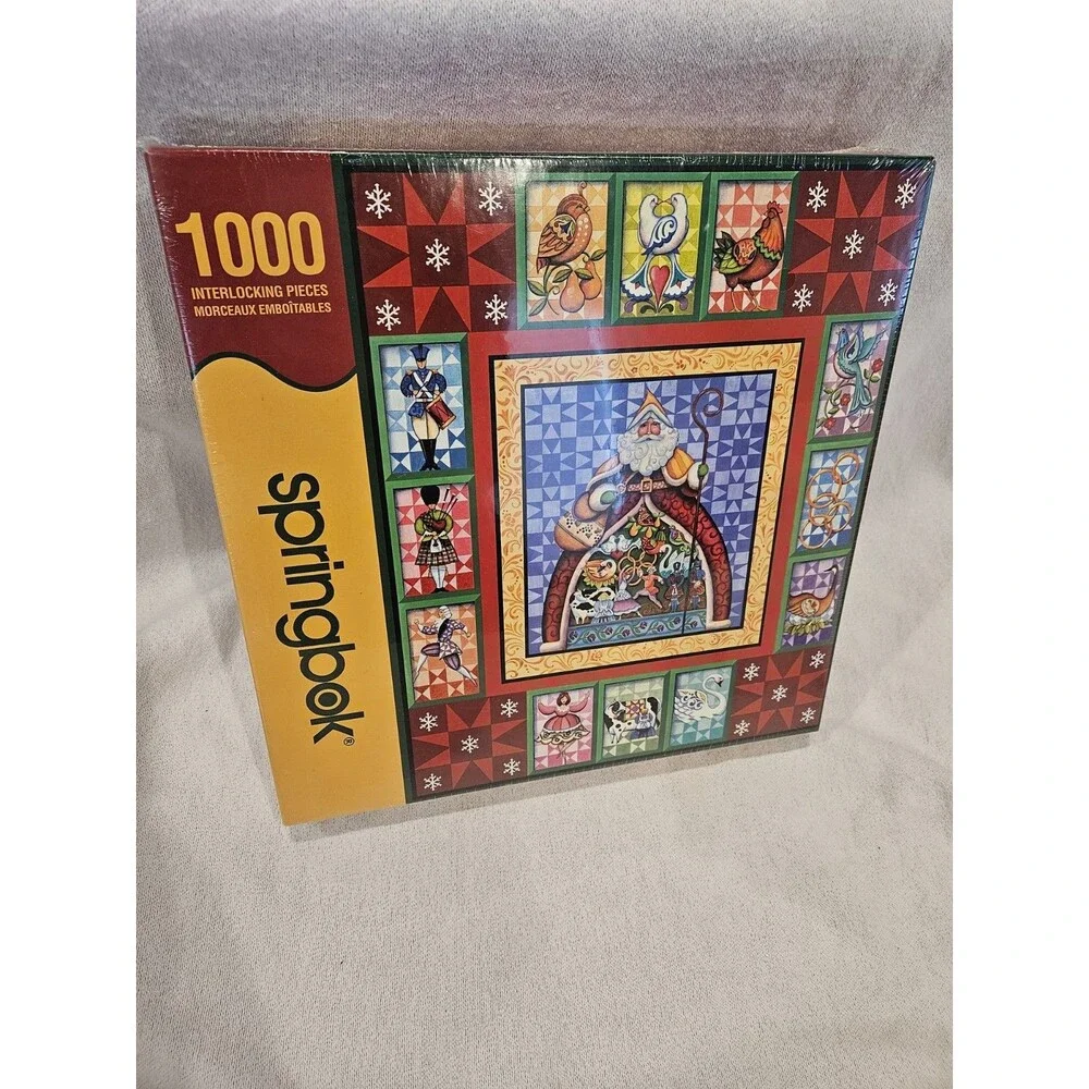 NEW Springbok 1000 Pc Interlocking Jigsaw Puzzle Holiday Theme Multicolor 2008